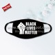 Black Lives Matter Vinyl Transfer Washable Cotton Face Mask Fast Shipment